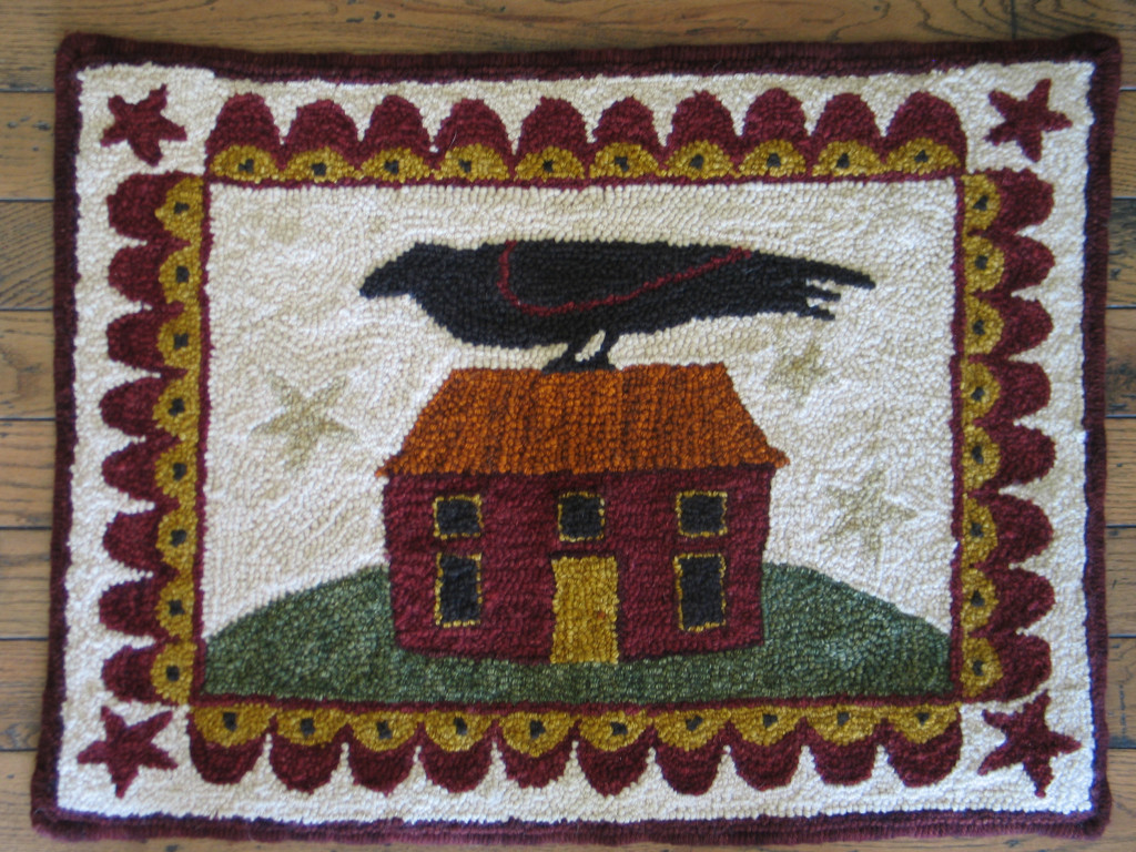 Crow House punch rug