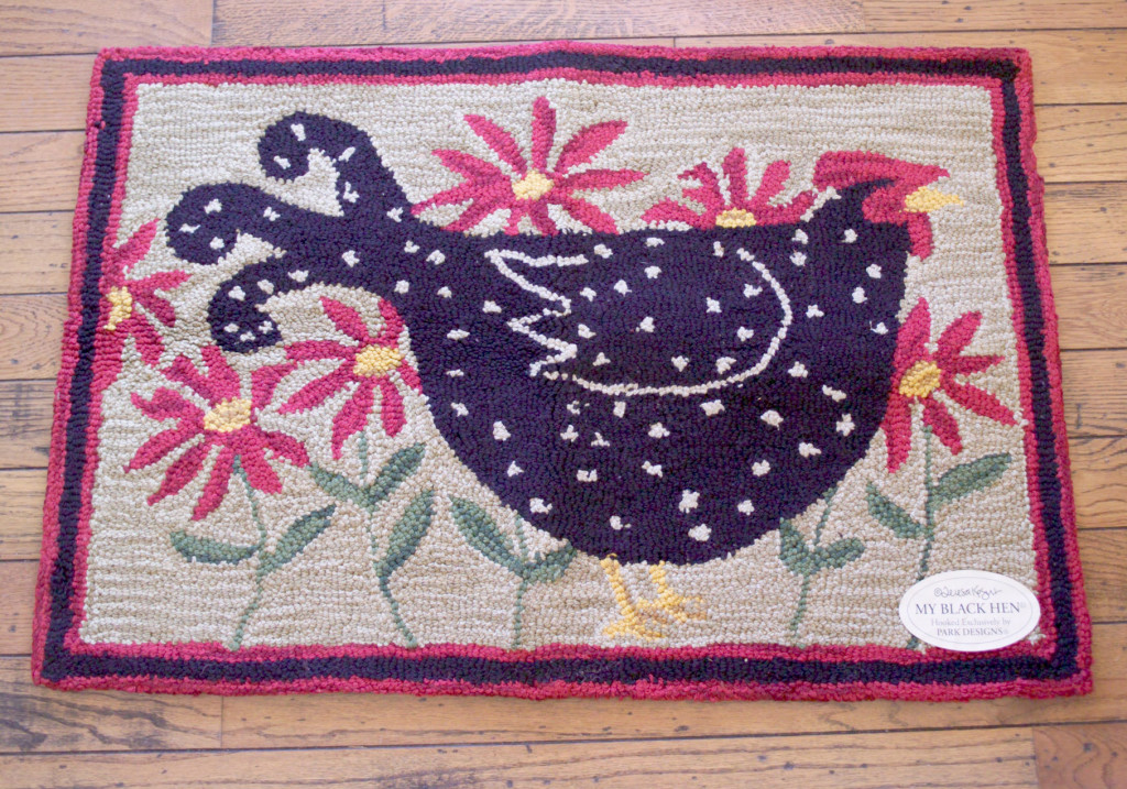 Black Hen rug