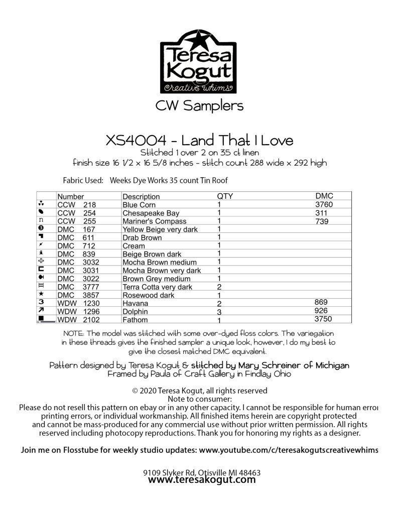 XS4004 Land That I Love for Printer