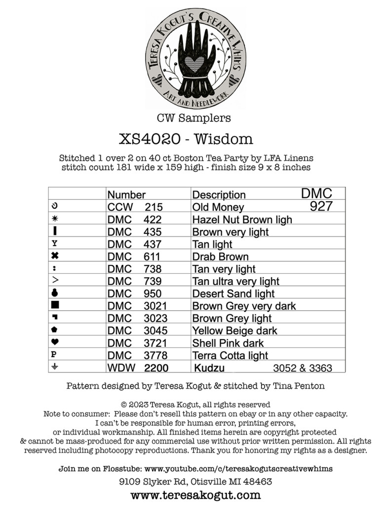 XS4020 Wisdom back cover