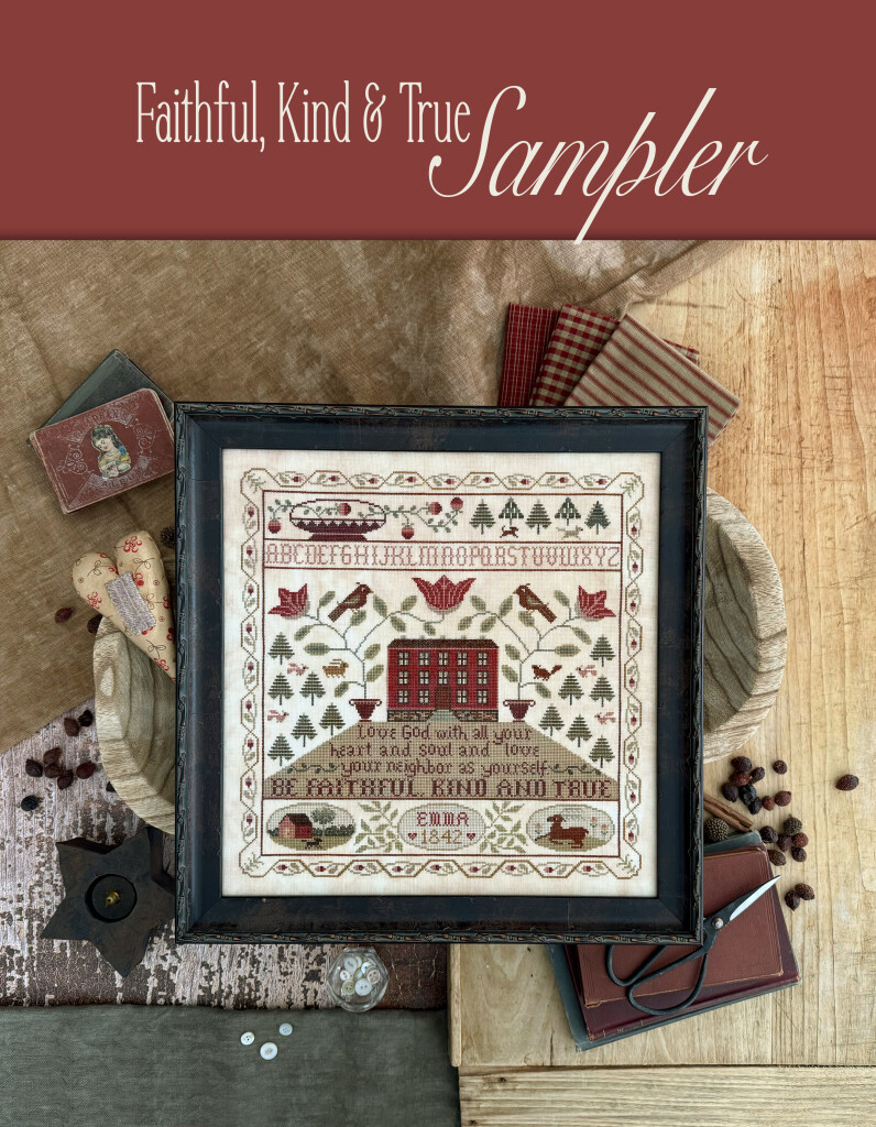 Faithful Kind True sampler page flat