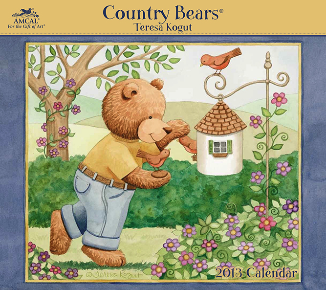 calendar, teddy bears, country bears, teresa kogut