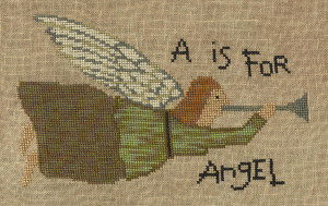 A is for Angel Xstitch done