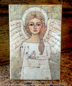 4x4 Angel plaque